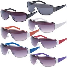 Herren Sonnenbrille Monoscheiben Brille Biker Flieger Visor Style Brillen 480