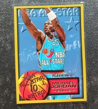 Michael Jordan (Bulls) 1996/97 Fleer NBA All-Star Common-Card (Nr.282)