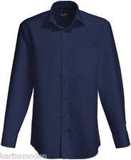 HAKRO Herren Hemd  langarm klassische Hemden Businiss weiss blau schwarz 108