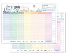 Stadt Land Fluss Spielblock