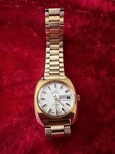 Mega Glycine Automatic Watch, Gold plated, ca. 1977, Rarität, 1A-Funktion, Swiss