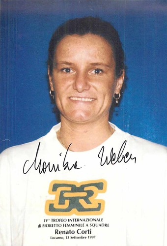Monika weber autogrammkarte - monika,