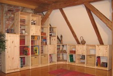 Bücherregal Eckregal