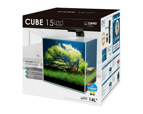 Ciano cube liter aquarium - 15,