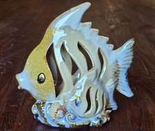 Windlicht/Teelicht, Motiv: Fisch/Fische, Material: Keramik, sehr-guter Zustand