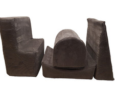 MEOWBABY XXL Softbausteine braun– Kletterspaß & Spielpolster für Kinder