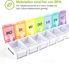 AUVON Tablettenbox 7 Tage
