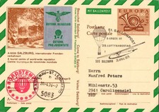 Österreich, Ballonpost Karte