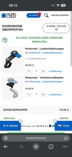 Quadlock lenkerhalterung - lenkerhalterung, +