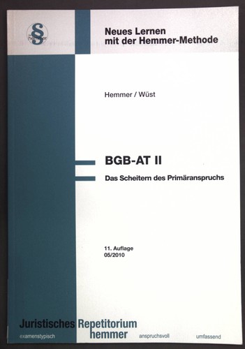 Bgb das scheitern - bgb, ii:
