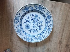 Meissen Porzellan Teller Platte Rund Zwiebelmuster Knaufzeit (/) 29,5 cm