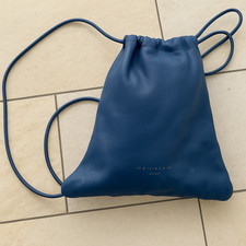 LIEBESKIND BERLIN Rucksack aus weichem Leder Backpack blau