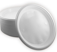 Ungeteilt Menüteller Rund Menüteller Plastik Teller 1fach 22cm Geschirr Reusable