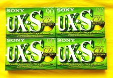 4x SONY UX-S 90 Cassette Tapes