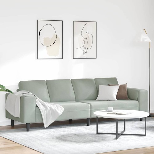 Sofa set blau samt - sofa,