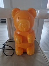 Bärenlampe - Orange , ca 30 cm |Gummibärchen Vintage Bär Lampe Licht | Messow