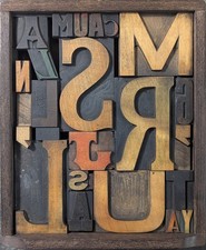 Antik Vintage Buchdruck