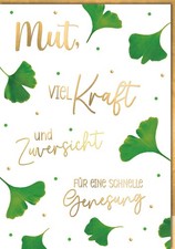 Genesung A4 Ginkgoblätter Mut