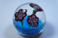 Paperweight Briefbeschwerer #02 | mundgeblasenes Glas | Veilchen