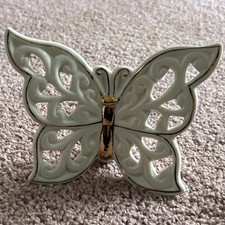 Schmetterling Porzellan Beige