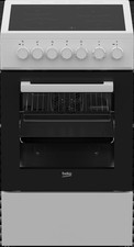 Beko FSM57100GW  Elektro-Herd mit Glaskeramik-Kochfeld, Freistehend, 50 cm Stand