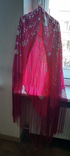 Manton shawl pure silk - manton,