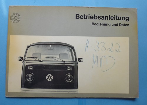 Betriebsanleitung - , vw