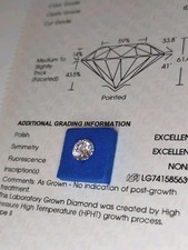 LG HPHT Diamant 1.02 CT IGI