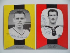 Borussia Dortmund + Frankfurt org. signiert  60er Jahre KUNOLD  Postkarten (12)