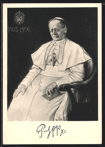 Ansichtskarte papst pius - pius, xi