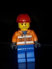 Lego City Minifigur Bauarbeiter
