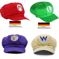 C24 - SUPER MARIO Mütze Cap Damen Herren Fasching Karneval Kostüm Verkleidung