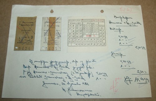 Alte fahrkarten mai - fahrkarten, 1952
