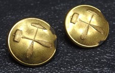 2x Uniformknopf Bergbau