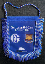 Wimpel 02.08.2014 FC Schalke 04 - West Ham United, Schalke 04 Cup