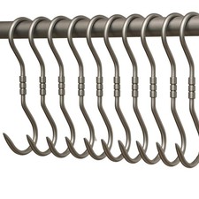 10 x PROFI S-Haken 260mm Drehhaken Edelstahl Fleischerhaken Metzgerei Wild Jagd