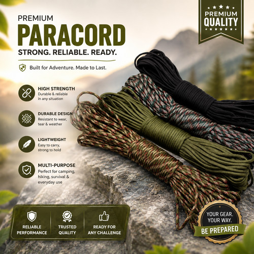 550 paracord 30m - paracord, 7-adrig