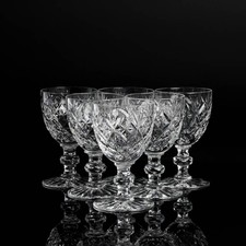 Kristall Glas Trinkgläser Saint Louis Versailles Südwein 6er Set Vintage