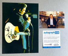 JOHNNY CASH (†2003) In-person signed Vinyl-Bild 20x29 Autogramm COA ACOA