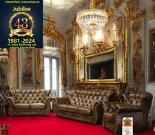 Chesterfield   Monks Premium    Rinds Leder Garnitur A100