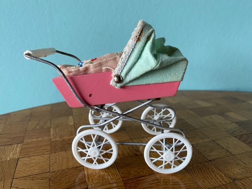 Kinderwagen korbi holz rosa - kinderwagen,