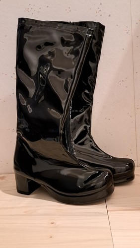 Lack stiefel reißverschluß - lack,