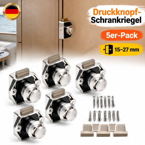 Mini push lock - 5x, push-lock