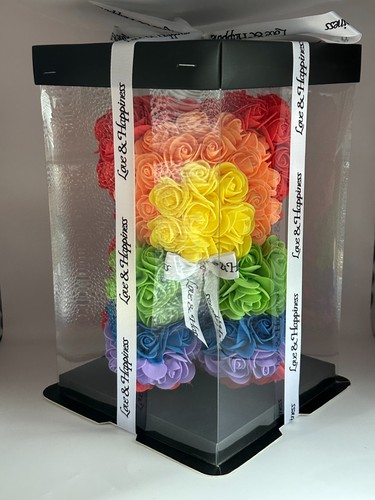 Rosenbär bär regenbogen - rosenbär, aus
