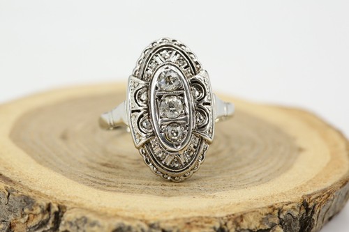 Art deco ring gold - art,
