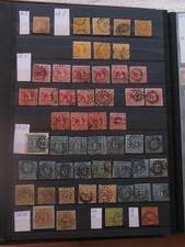 Briefmarken Altdeutschland Bayern Quadratausgabe + Wappenausgabe auf 10 Seiten