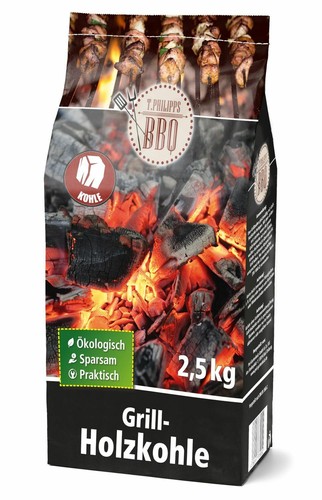 Holzkohle grillkohle 5kg - holzkohle, 2,5kg