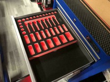 KS TOOLS 2/3 Systemeinlage für 1/2" Steckschlüssel-Satz Werkzeugwagen Einlage 