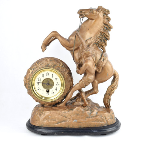 Kaminuhr steigendes pferd mit - kaminuhr, "steigendes