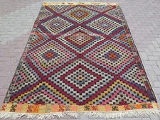 Turkish Kilim Wool Rug, Area